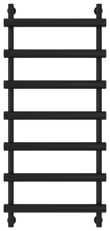 Полотенцесушитель водяной АТЛАНТ 1200х500 (Матовый Чёрный), артикул 31-0226-1250