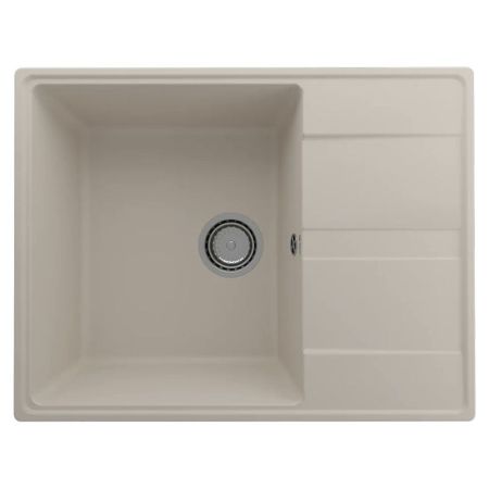 Кухонная мойка Ulgran Quartz Prima 650-02, лен, артикул Prima 650-02