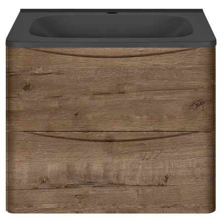 База под раковину Paola 600 подвесная, 2 выкатных ящика soft close, V.Oak, артикул VMC-2P600VO