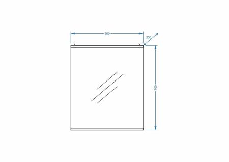 Зеркало "Ванесса 60/С"