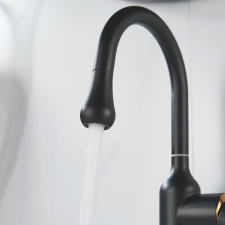 Смеситель для раковины Raffine F101H, черный