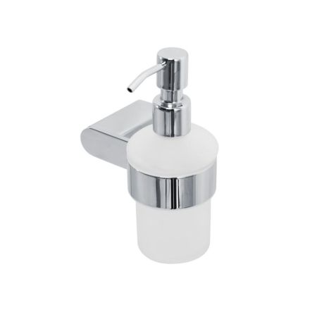 STYLUS-SOIS-V-BORO Диспенсер для мыла подвесной, стекло, исполнение брашированное золото, артикул STYLUS-SOIS-V-BORO