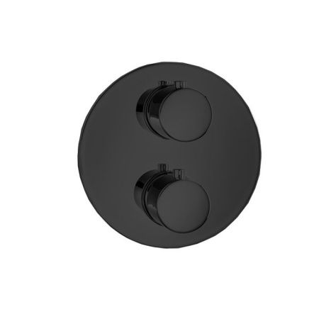Almar ROUND CORE Внешняя часть смесителя на 2 потребителя, черный матовый Almar ROUND CORE Внешняя часть смесителя на 2 потребителя, черный матовый