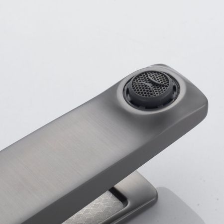 Смеситель для раковины Shevanik S4601T, оружейная сталь