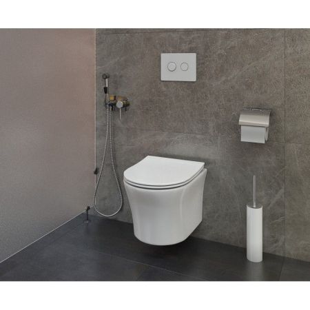 Унитаз ADIGE Aria подвесной безободковый Cerutti SPA CT7837, артикул CT7837