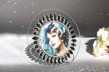 CTF, фоторамка круглая, 25х24 см