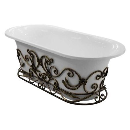 Ванна из искусственного камня Эстет Лион 174x80 Белая, артикул ФР-00000684