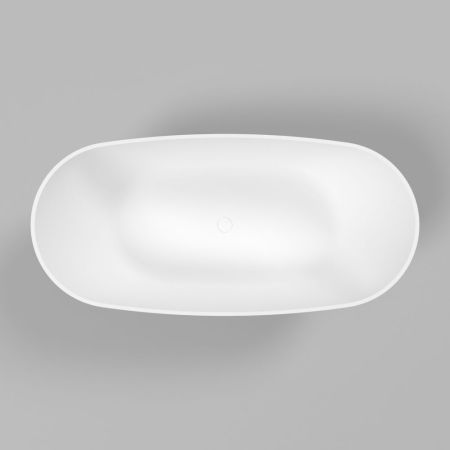 Ванна WHITECROSS Onyx D 160x75 (белый мат) иск. камень, артикул 0207.160075.200