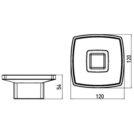 Emco Loft  мыльница настольная , сатинированное хрустальное стекло,  цвет emco-steel, артикул 0530 016 01