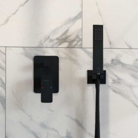 Смеситель для душа скрытого монтажа EXCELLENT Keria AREX.2045BL (черный мат), артикул AREX.2045BL