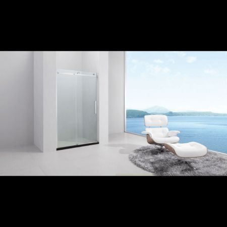 Душевая дверь Black&White Stellar Wind S218-1200х1950 профиль Хром стекло прозрачное