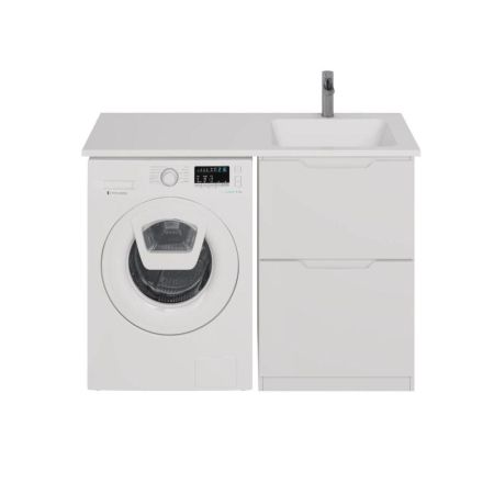 Тумба с раковиной напольная Dreja Bona 60 см, белый, артикул 99-0451-com