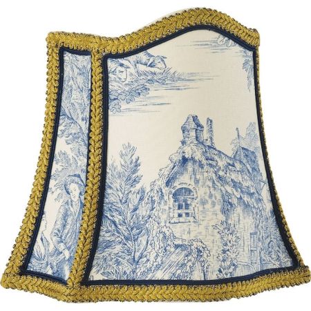 Абажур для светильника Migliore Complementi 684.25 Голубой Золото, артикул ML.COM-50.684.25