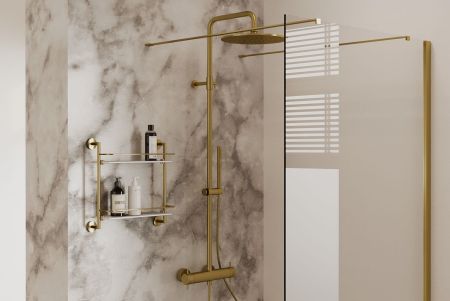 Душевая стойка Allen Brau Fantasy 5.11001-GB золото, артикул 5.11001-GB