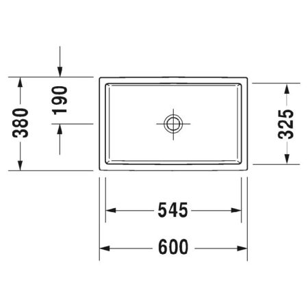 Duravit Vero Air Раковина шлифованный вариант,без перелива, без площадки под смеситель, включая крепление