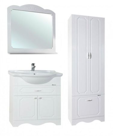 Шкаф пенал Bellezza Кантри 60 Белый, артикул 4629909090019