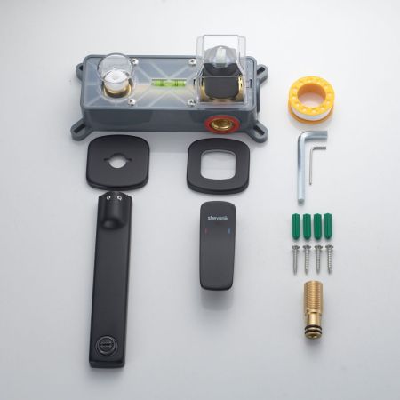 Смеситель для раковины встраиваемый Shevanik S9941H, черный