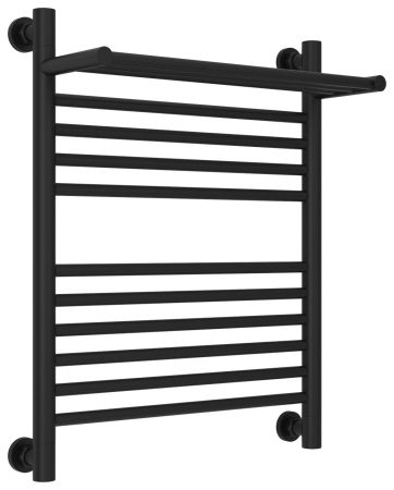 Полотенцесушитель водяной "БОГЕМА 1П +" 600х500 (Матовый Чёрный)