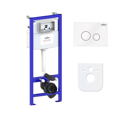 Комплект 4 в 1 инсталляции для подвесного унитаза Lavinia Boho Relfix 77010011, артикул 77010011