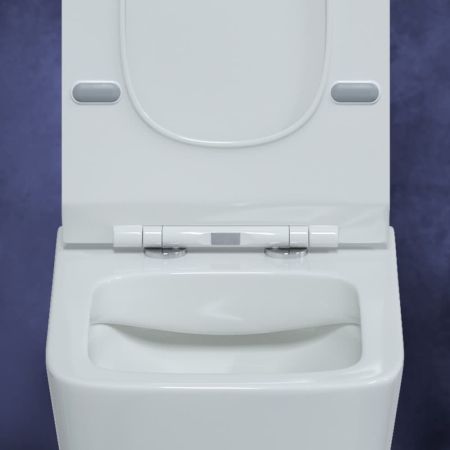 Унитаз BERGES подвесной FLOE 55 см, сиденье дюропласт Floe Slim SO, микролифт, быстросьем