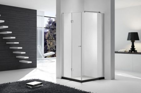 Душевой уголок Gemy Dutch Windmill S37193B-D90 80х90 профиль Хром стекло прозрачное, артикул S37193B-D90