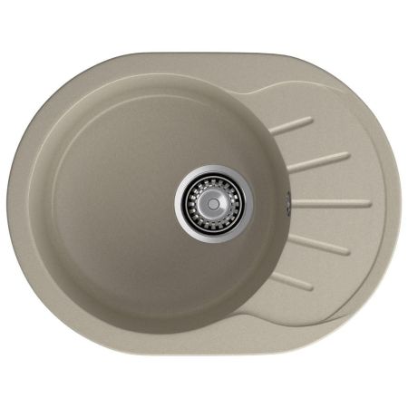 Кухонная мойка GranFest RONDO 580L, топаз, артикул R-580L топаз