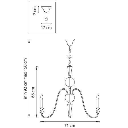 Люстра подвесная Ragno Lightstar 732067, артикул 732067