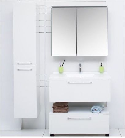 Шкаф-пенал De Aqua Тока 1S БК 30 L белый, артикул 00167358