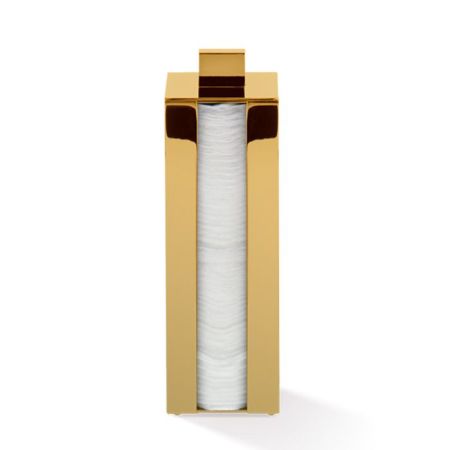 Decor Walther Cube DW 3680 Диспенсер ватных дисков, настольный, цвет: золото, артикул 0851120