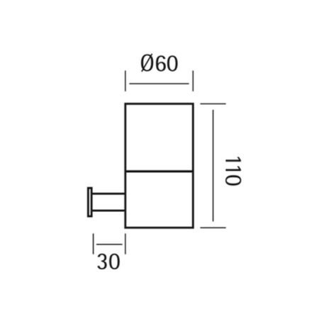 CISAL Xion Стакан подвесной, цвет матовое стекло/нержавеющая  сталь, артикул XI090501D1