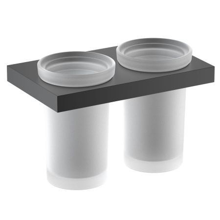 Стакан для зубных щеток двойной Timo Petruma 15234/03 черный, артикул 15234/03