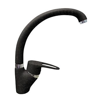 Смеситель для кухни GranFest 1024, черный