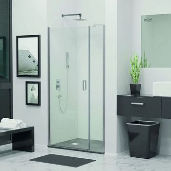 Душевая дверь RGW LE-008 (LE-003 + Z-09 + профиль A-14) (Прозрачное, 1100)