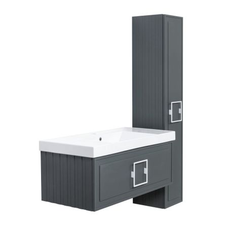 Пенал подвесной La Fenice Cubo FNC-05-CUB-G-30, серо-зеленый, артикул FNC-05-CUB-G-30