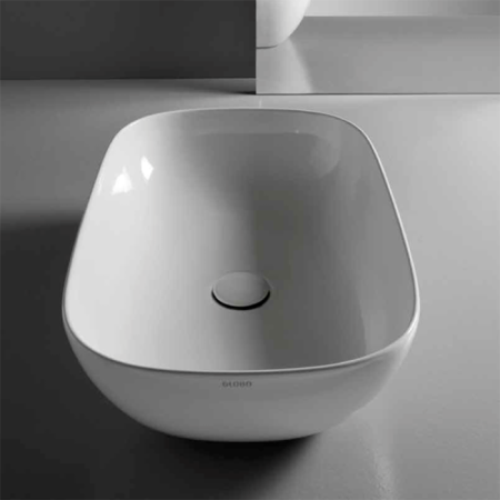 Донный клапан, Globo, для раковин, материал крышки-керамика, цвет крышки-белый, артикул FI024BI