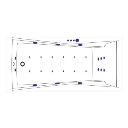 Ванна EXCELLENT Palace 170x75 "ULTRA" (золото), артикул WAEX.PAL17.ULTRA.GL