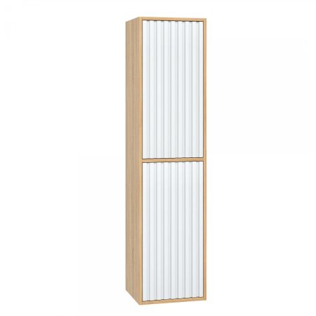 Пенал Onika Дайлер 35 подвесной белый/дуб сонома, универсальный