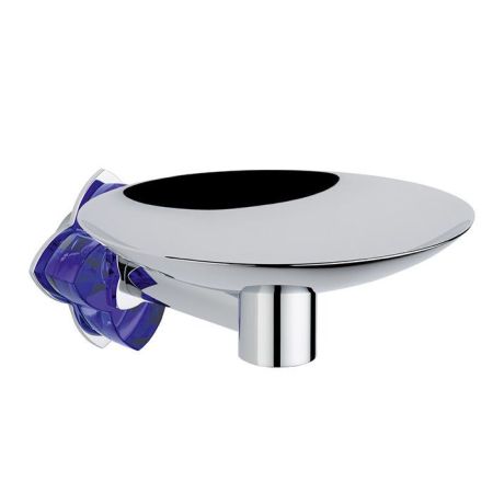 THG PETALE DE CRISTAL BLEU Мыльница металлическая ø150 мм., подвесная, цвет хром, артикул U6B-A02-546GM