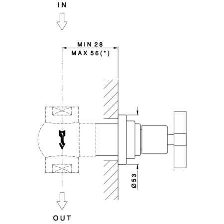 Nicolazzi Termostatico Наружная часть запорного вентиля 3/4”, цвет: хром, артикул 4912CR27