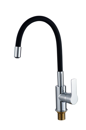 Смеситель для кухонной мойки с гибким изливом RUSH Siple (SI7335-60Black), артикул SI7335-60Black