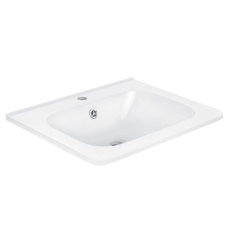 Раковина VCB-2VP600W из искуственного камня, цвет белый, артикул VCB-2VP600W