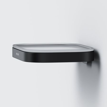 A8F34222 Func Стеклянная мыльница с настенным держателем, черный, артикул A8F34222