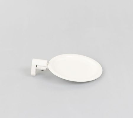 Stil Haus Hashi, настенная металлическая мыльница, цвет белый матовый, артикул HS09M(24)