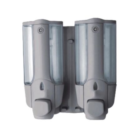 Двойной дозатор жидкого мыла Haiba HB407-1, серый, артикул HB407-1