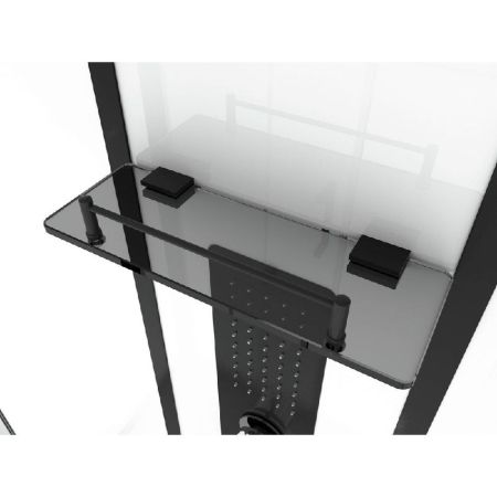 Душевая кабина Black&White Galaxy G8001 с гидромассажем профиль Черный задняя стенка Белая, артикул 8001900