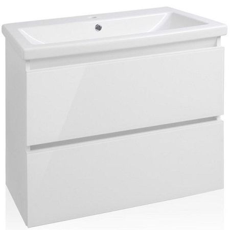 Тумба подвесная "Даймонд 70", Комо 70, Люкс белая, PLUS, артикул СС-00000498