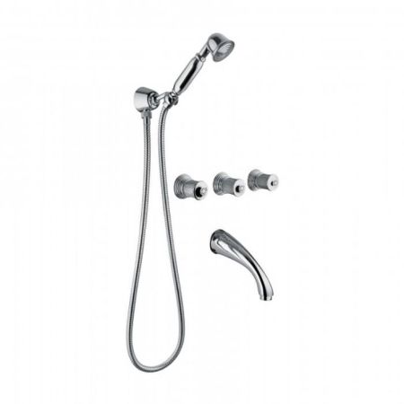 Bongio Impero Смеситель для ванны, цвет хром/Swarovski, артикул 06530CR0D