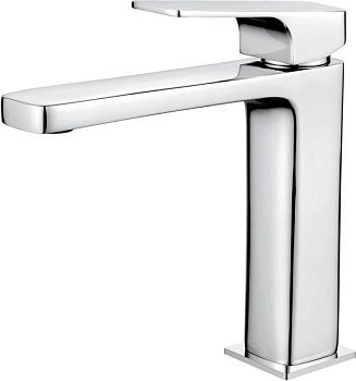 AQG Delta, однорычажный смеситель для раковины без донного клапана, цвет хром