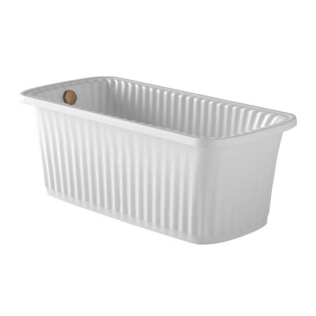 OLIVIA PANELLO Ванна 174x83хH66 см. белая, панель белая, слив/перелив бронза, артикул 24361