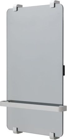 Полотенцесушитель электрический Allen Brau Infinity 80x44 с рейлингом и креплением, серебро браш